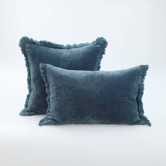 MM Linen - Sabel Cushions - Bluestone
